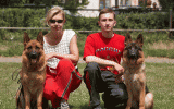 Voronezh, Juni 2009, mit der Mutter, Alegra.